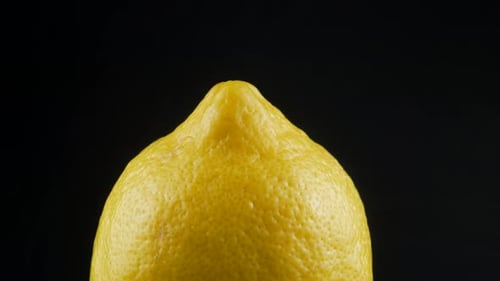 Yellow lemon close up