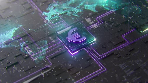 Digital Euro Background