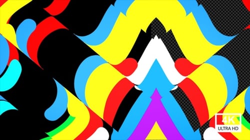 Dynamic Fluid Abstract Shapes Alpha Channel Animation