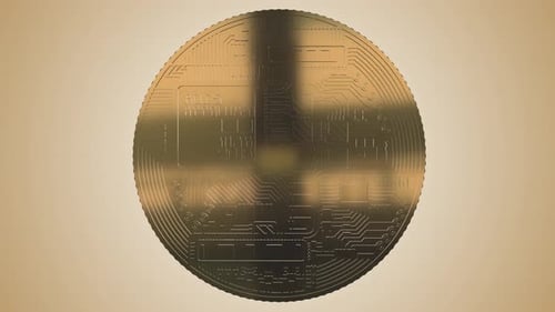 4K Bitcoin Gold nahtlose Schleife