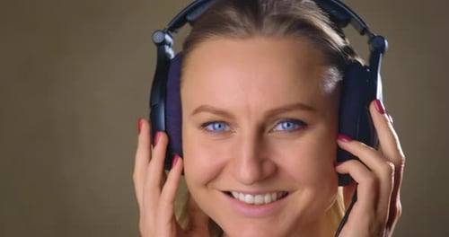 Woman in Headphones