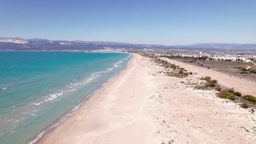 Sandy Beach Aerial View