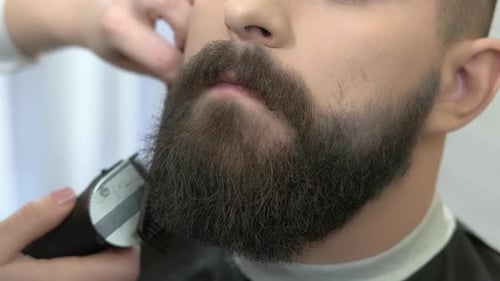 Close Up of Beard Grooming