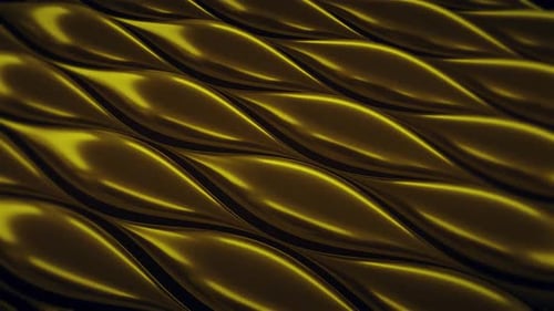 Flowing Golden Abstract Waves Luxury Background