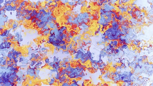 Fondo abstracto flujo de pintura colorida