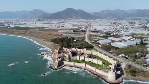 Mamure Castle Aerial View