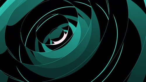 Dynamic Abstract Swirling Ring Tunnel Loop Background