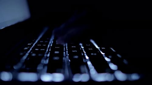 Programmer Working At Night