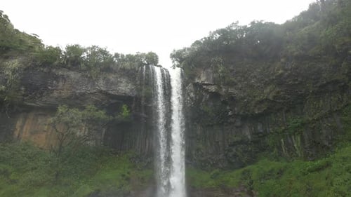 Tilt view of a waterfall