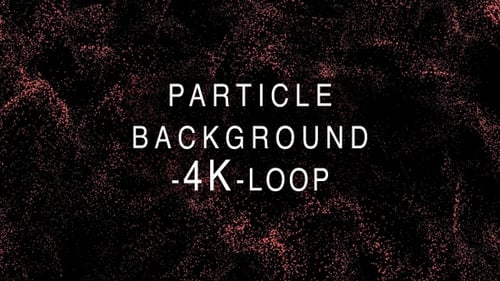 Abstract Red Particles Flowing Motion Background