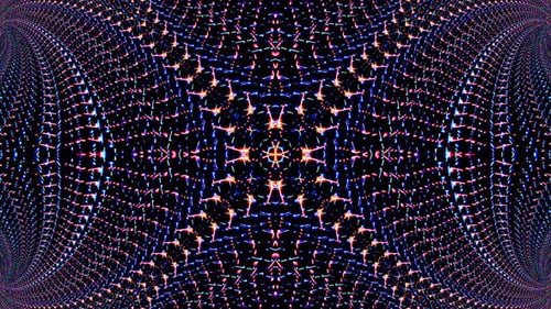 colorful lines glowing waves shape background kaleidoscope abstract