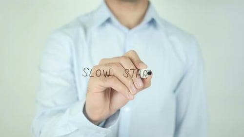 Langsamer Start, Schreiben auf dem Bildschirm
