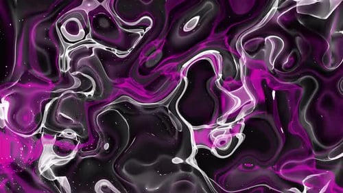 Magenta and White Fluid Waves Abstract Looping Background