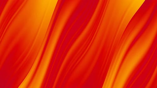 Abstract Orange Fantasy Glow wavy surface