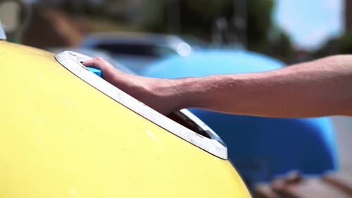 Recycling Plastic Bottle in Urban Environment