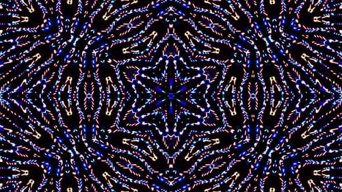 Festive Glittering Kaleidoscope Lights Background