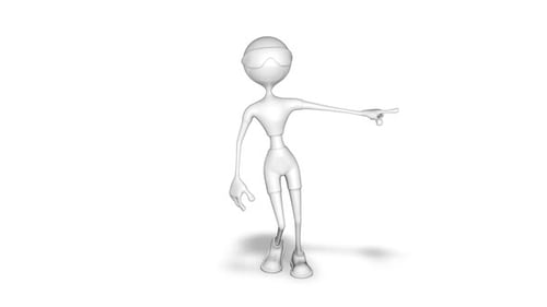 3D Cartoon Character Dancing Animation