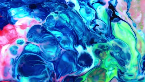 Vibrant Abstract Colors Swirling and Mixing