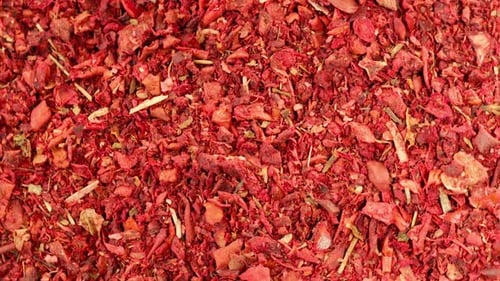 Spices Dried Herbs Pepper Top View Rotating