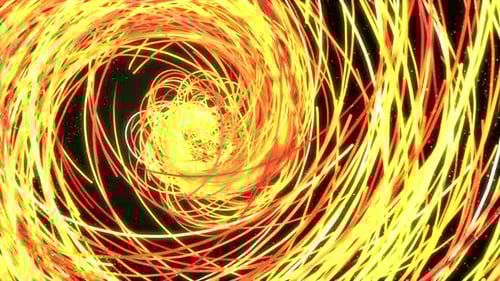 Dynamic Abstract Swirling Glowing Lines Background Animation