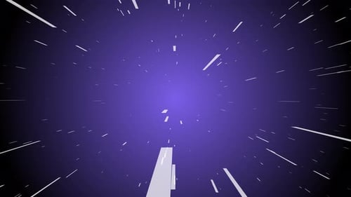 Futuristic Geometric Warp Speed Tunnel Loop Background