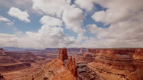 Cloud Time Lapse Canyons Utah Landscape