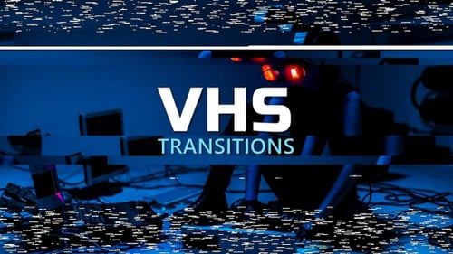 VHS Glitch Transition Effects Pack