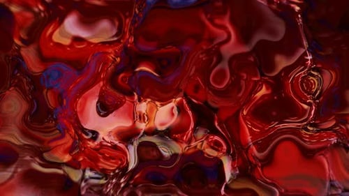Vibrant Abstract Red Fluid Morphing Background