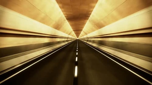 Endless ride through the mysterious infinite tunnel. Loopable animation. HD