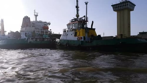 Boats Floating In River