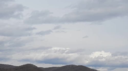 Cloud time lapse on spring season with rapid cloud formation