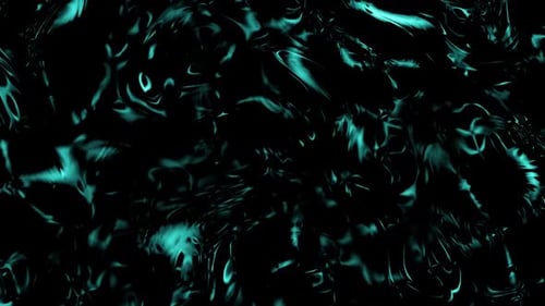 Abstract Fluid Teal Waves Background Loop