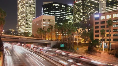 Tráfico de Time Lapse loopable en Los Ángeles