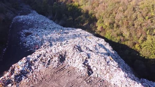 Aerial View of City Garbage Dump V2