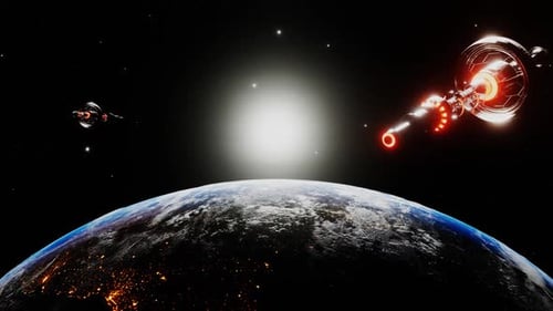 Das Universum mit Raumschiffen erkunden