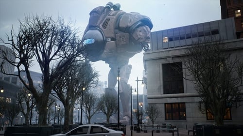 Ein riesiger Roboter