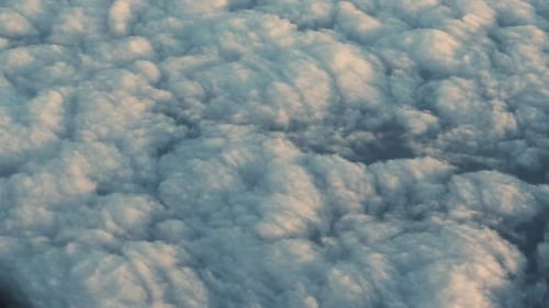 White Clouds Floating Calmly in the Sky