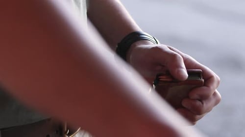 Close Up Loading Ammunition into Rifle Magazine