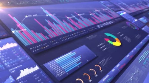Business Infographic Screen Presentation 04