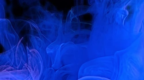 Blue ink splash