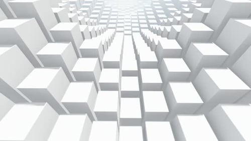 White Boxes Background - Futuristic Empty White 2