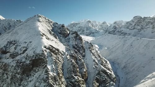 Views over mountains in Nepal