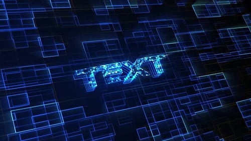 Texte numérique Animation de texte