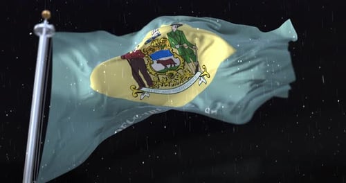 Flag of American State of Delaware