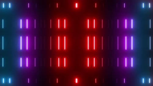 4 K Colored Neon Light Loop