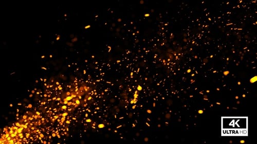 Fiery Sparks and Embers Particle Effect Loop