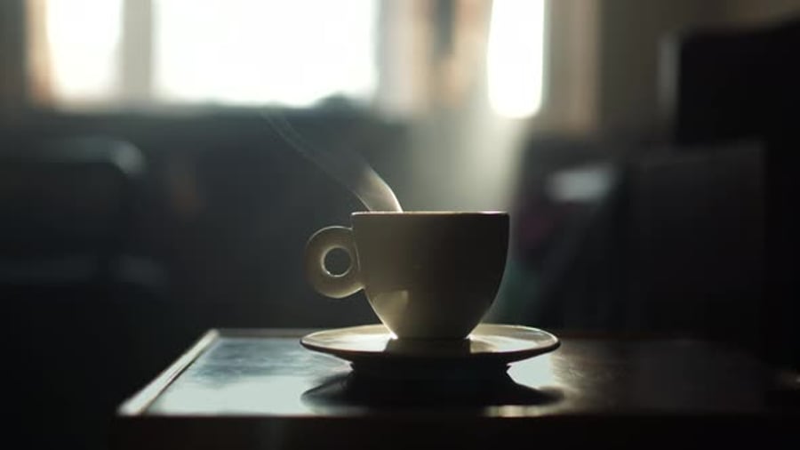 Cover for Steaming Cup of Coffee or Tea