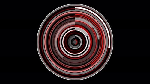Animated Digital Circular HUD Element