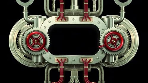 Animated Steampunk Mechanical Frame Opener