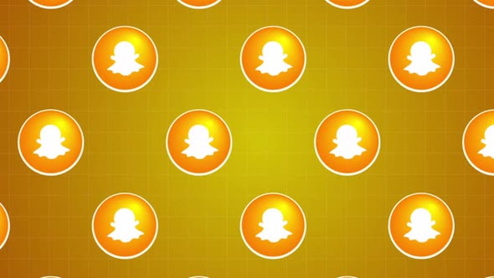 Seamless Looping Snapchat Logo Pattern, Backgrounds Motion Graphics ft ...